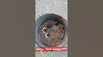 @harborfreight rock tumbler to clean rusty nuts? Subscribe to find out! #tools #tips #shorts