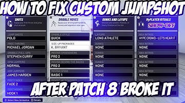 HOW TO FIX CUSTOM JUMPSHOT AFTER PATCH 8 NBA 2K20