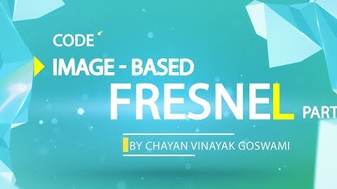 59 - Image Based Fresnel Shader Part 1