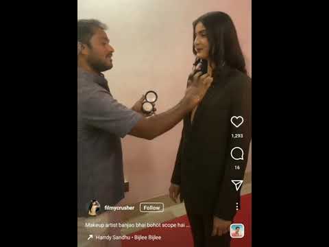 BOLLYWOOD AND SOUTH MAKEUP ARTIST TOUCHING ACTRESS INNER BODY PART