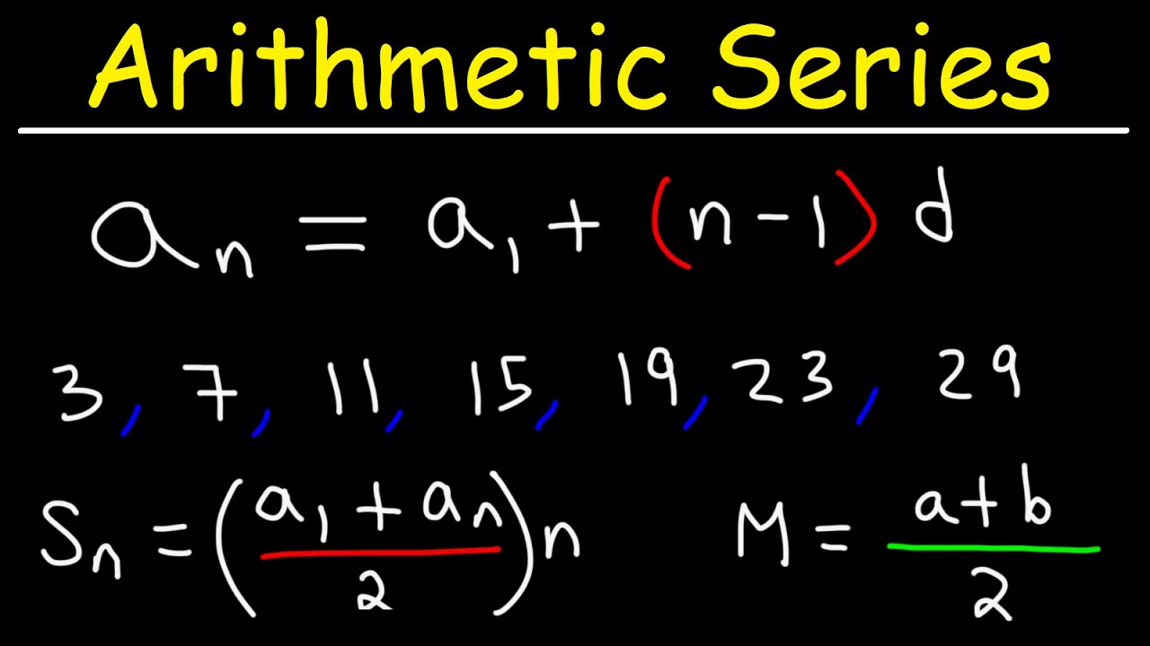 arithmetic คือ  New Update  Arithmetic Sequences and Arithmetic Series - Basic Introduction