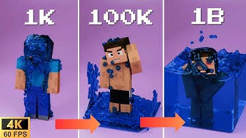【4K】Satisfying 3D Simulations in Minecraft 【60fps】