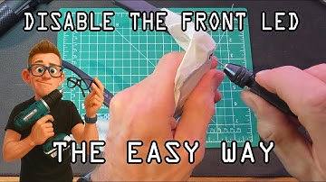 Safest way to Disable the front LED on Meta Ray-Ban glasses. Electric drill optional.