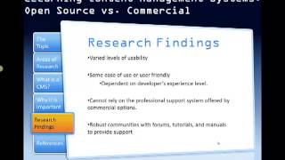 eLearning Content Management Systems: Open Source vs. Commercial