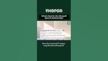 What’s Next for the Microsoft OpenAI Relationship? #microsoft #openai #ai  #multimodalai #llm