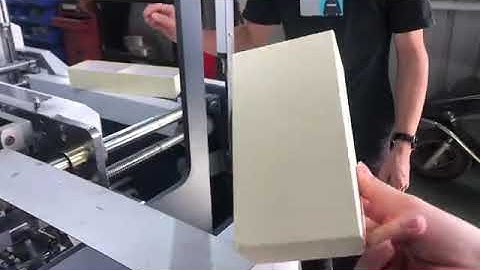 BF450 Semi-auto rigid box making machine: test run before shipment