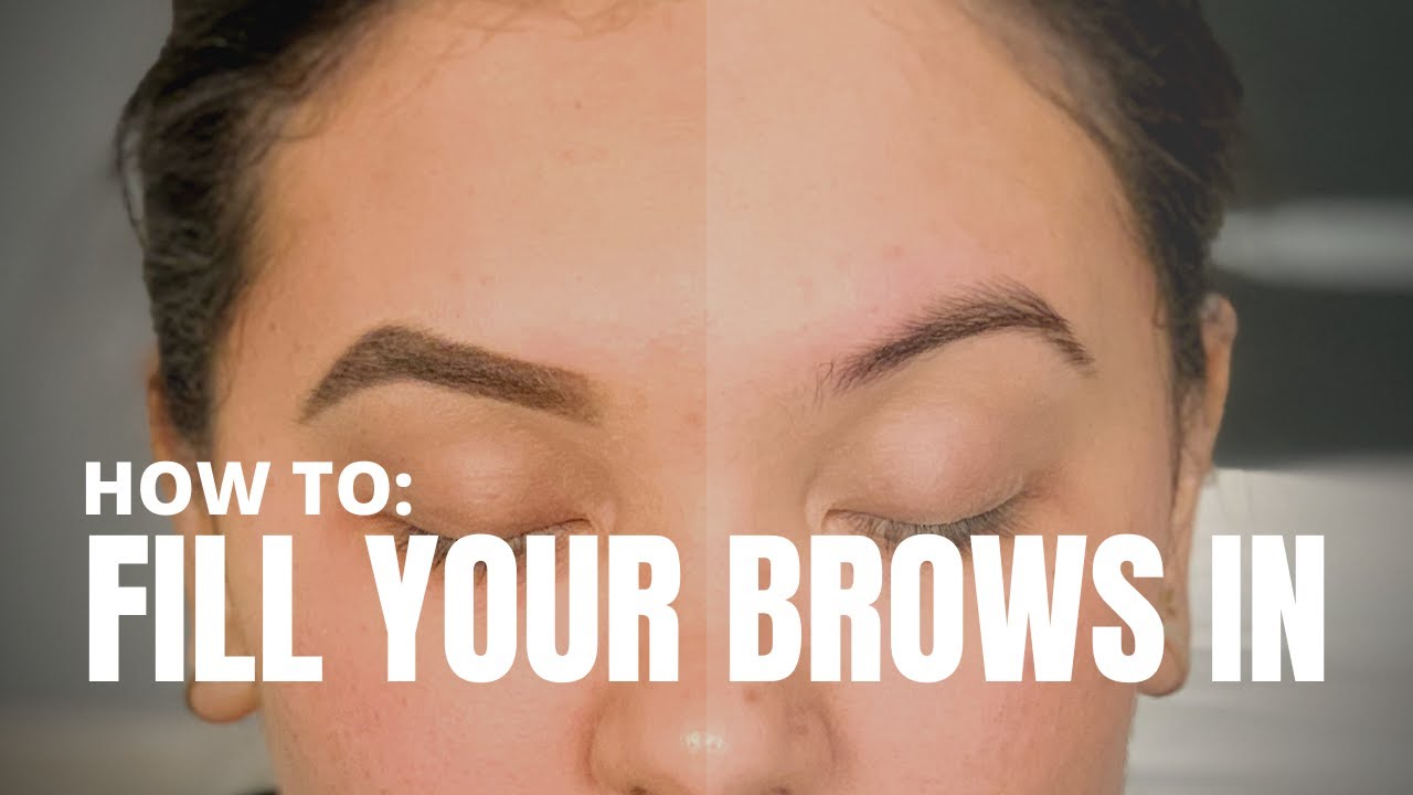 How To Fill Your Brows Tutorial for Beginners with Pencil YouTube