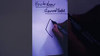 diamond shapes colour//learn howto draw shapes, trick the dotted line //trick the dotted diamond