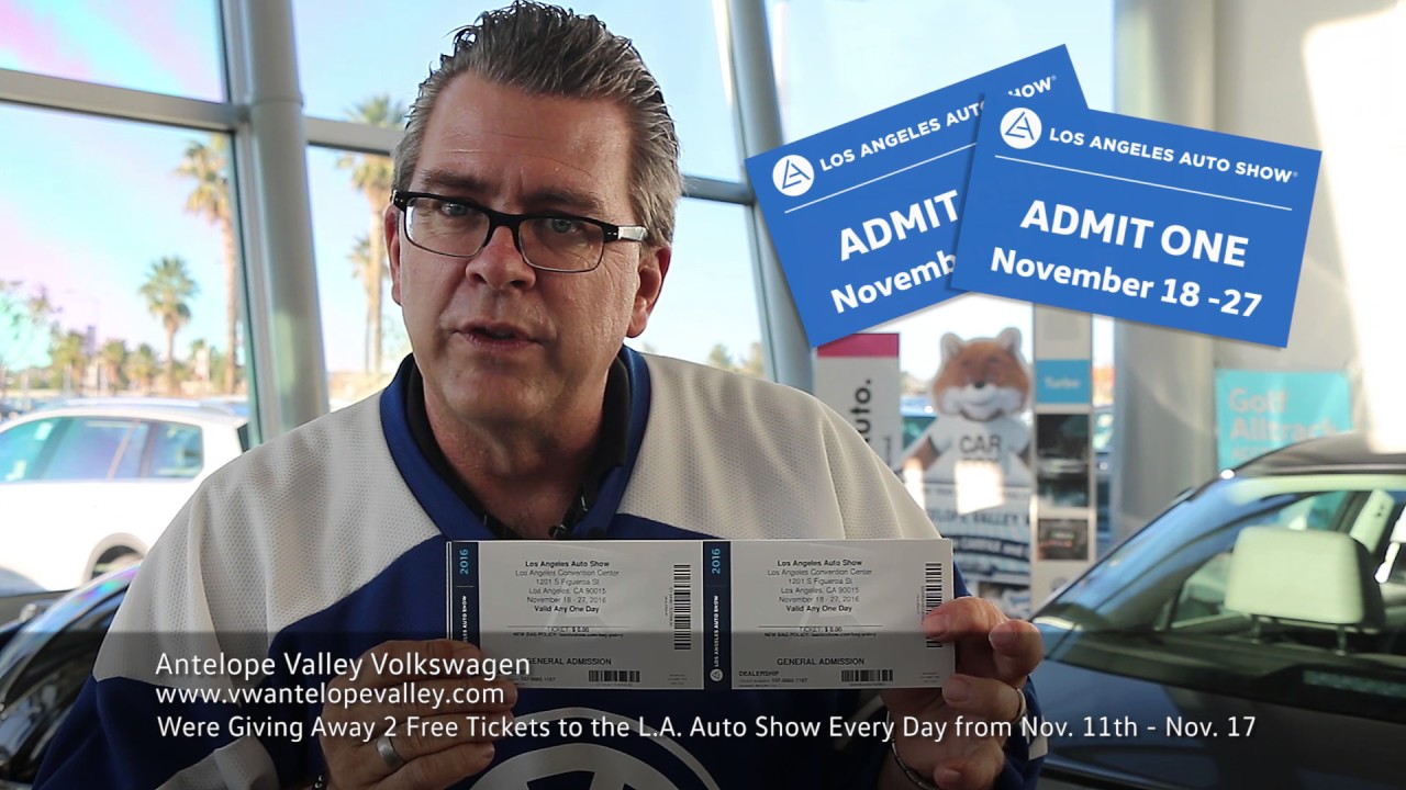 Free LA Auto Show Tickets Daily YouTube