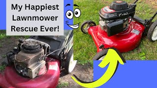 How to do a LAWNMOWER ENGINE SWAP for FUN or for PROFIT $$$ DIY