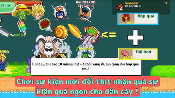 Ngọc Rồng Mix | Sự kiện đổi thịt cho thỏ đầu bạc mở hộp quà và cái kết .