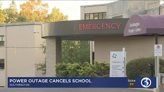 VIDEO: Power outage closes Southington Public Schools, impacts hospital