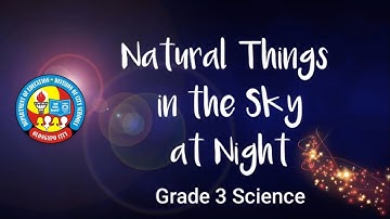 Science - Natural Things in the Sky at Night - Grade 3