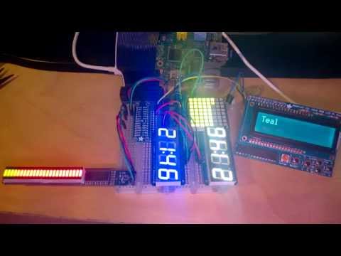 I2C Components test on a RaspberryPi board
