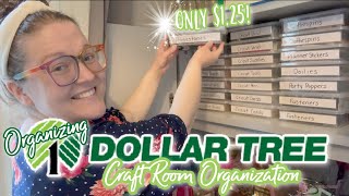 Dollar Tree Craft Room Bin Organization | Dollar Tree DIY | Make-It Monday | Ep. 6