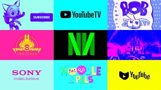 Best logo compilation: YouTube TV, pingfong Subscribe, Noodles and Palls, Walt Disney Logo Effects