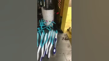 Testing toothbrush Mould with two color