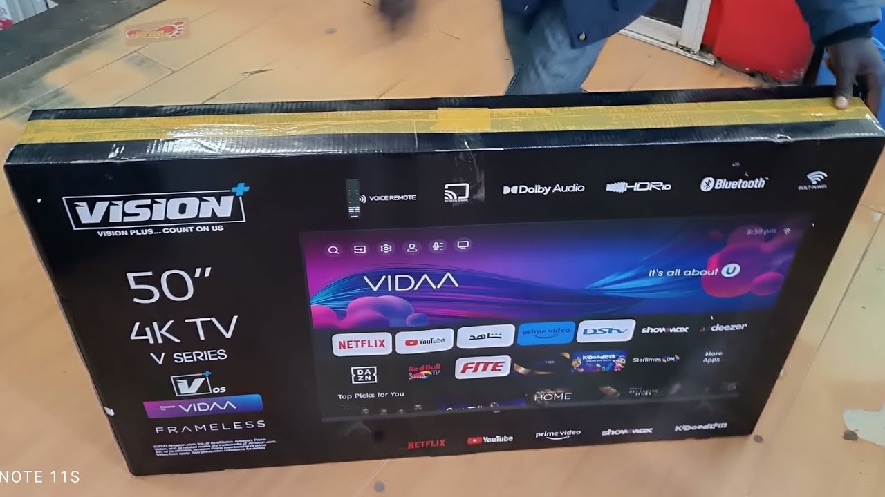 Price: KSh. 41500. Vision Plus 50 Inch 4k #VIDAA #Frameless Smart TV ...