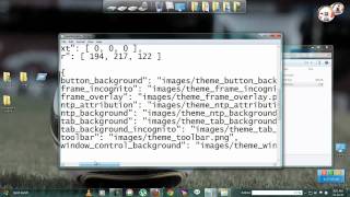 How to get google chrome transparent theme in windows 7