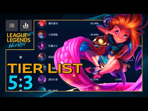 TIER LIST 5.3 + BUILDS y COUNTERS | Wild Rift | S15 | Daymelto