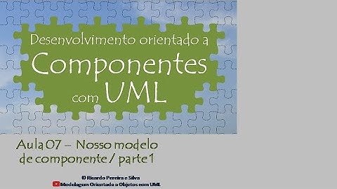 Aula 07 - Desenvolvimento orientado a componentes com UML - Nosso modelo de componente (parte 1)