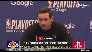 JJ Redick POSTGAME INTERVIEWS | Los Angeles Lakers past Houston Rockets 112-108 in G3 Playoffs