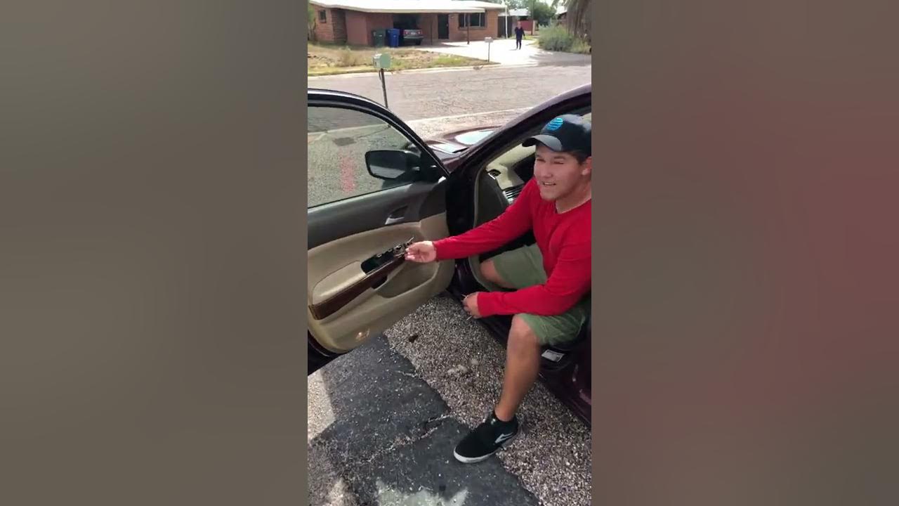 2008 Honda Accord window stuck open (temp quick fix) - YouTube