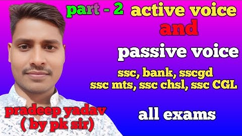 part - 2 ||  active voice and passive voice || ssc mts, ssc chsl, ssc CGL, ssc gd, bank, || allexams