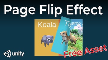 Unity Page Flip Effect Tutorial for a Book in a Game Using a Free Asset