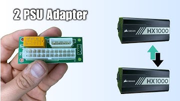 2 Power Supplies Connection Adapter With Molex