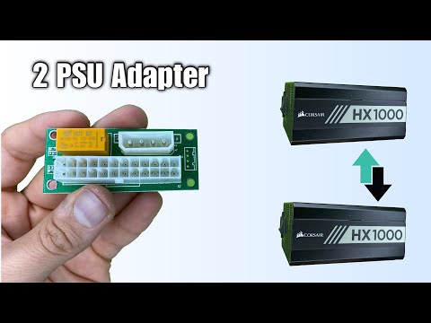 2 Power Supplies Connection Adapter With Molex