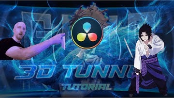GOJO神 3D TEXT AND TUNNEL TUTORIAL | DAVINCI RESOLVE!! 🤑🤑