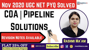 COA | UGC NET 2020 Past Paper solution | Pipeline with its Properties | Rashmi Ma