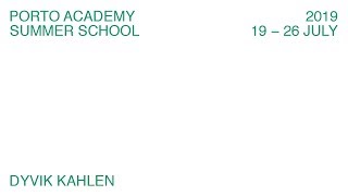 Download Lagu Porto Academy Summer School 2019 :: Dyvik Kahlen Lecture MP3