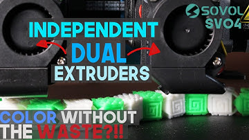 No Purges?! The SOVOL SV04 IDEX prints really neat multicolour WITHOUT wasting too much filament!!!