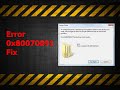 How to fix error 0x80070091