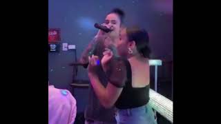 Kehlani singing Keyshia Cole “Love” at Karaoke