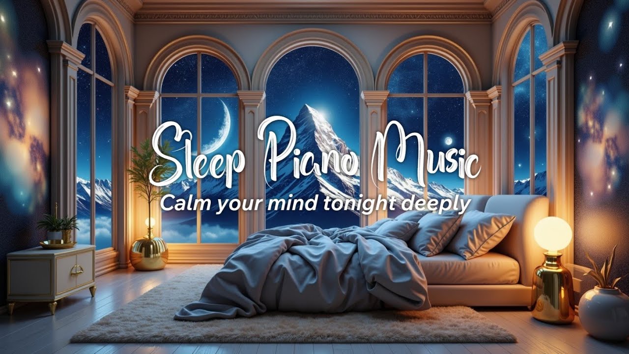 Deep Sleep Piano Music for Stress Relief ~ Healing Mind with Soothing ...