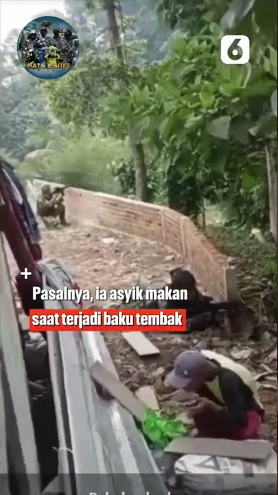 Pusing! Pria Ini Fokus Makan saat Tentara Sedang Baku Tembak #Shorts