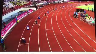 Atlet lari asal NTT di Asian Para Games 2018 finish di urutan dua dan lolos ke final. screenshot 2