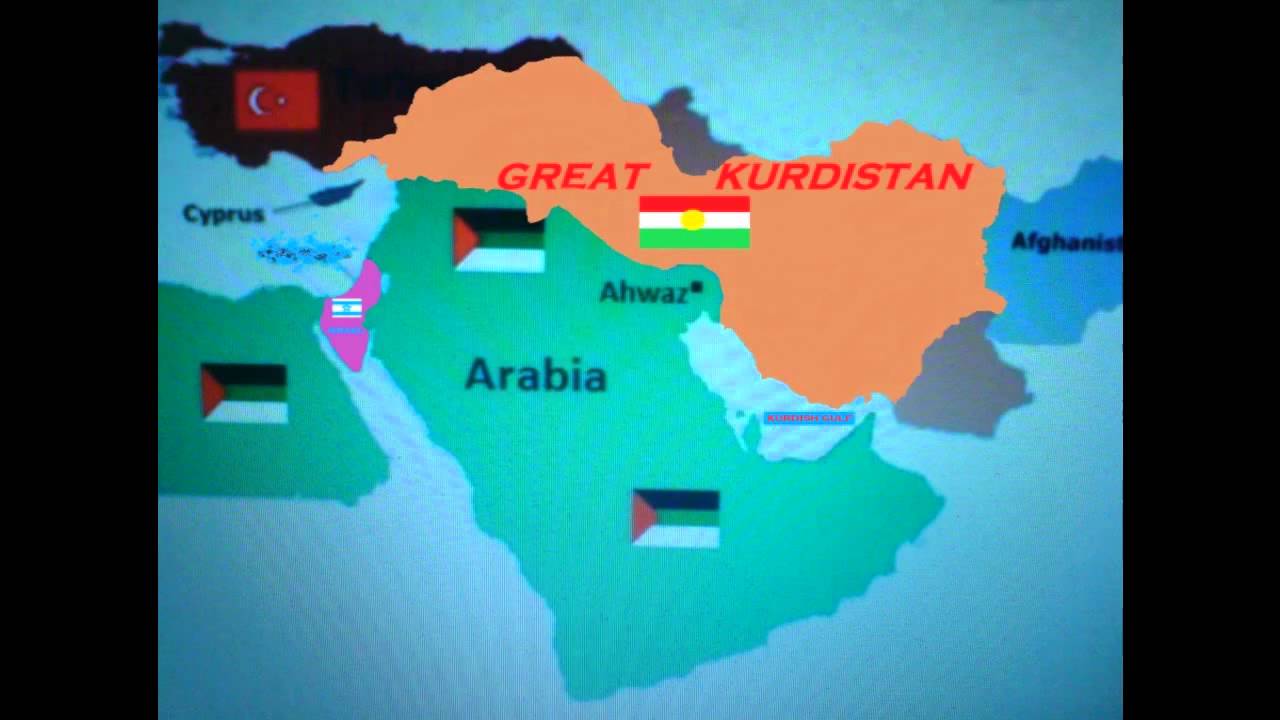 kurdistan middle east map YouTube