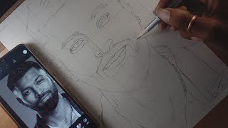 How To Draw Hardik Pandya Stop By Step Outline Tutorial Drawing