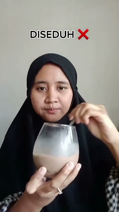 Cara minum susu bendera coklat #susubendera #esmambo