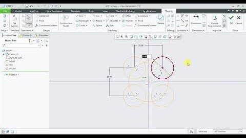 Creo parametric sketch Palette tool