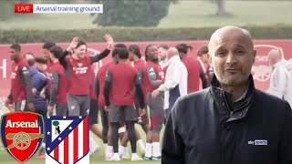 Arsenal vs Atlético Madrid Semi Final Preview | Gunners Train Hard at Emirates Stadium