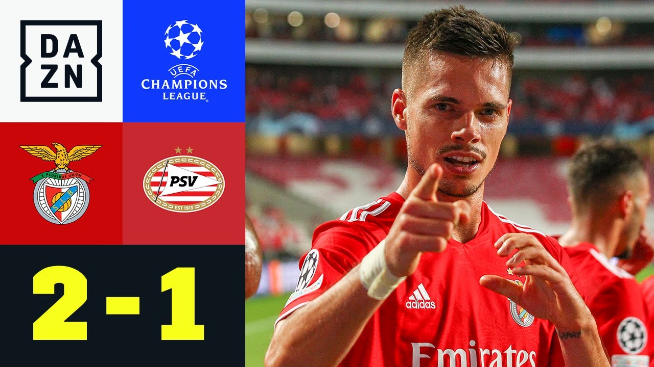 Weigl Sorgt Fur Benfica Erfolg Benfica Psv 2 1 Uefa Champions League Playoffs Dazn Youtube