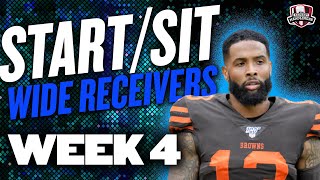 2021 Fantasy Football - MUST Start or Sit Week 4 Wide Receivers -  Every Match Up!!!