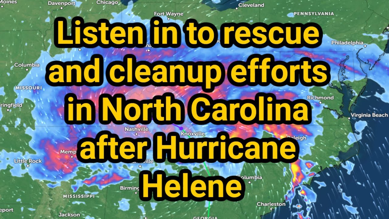 Listen in to rescues and cleanup efforts in North Carolina - YouTube