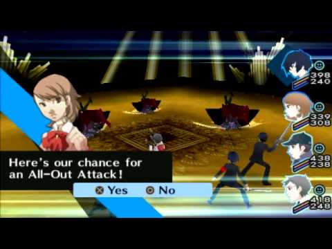 Persona 3 Portable Gameplay - P3P PSP - 11 minutes of grinding