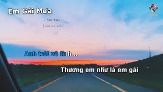 [Karaoke] Em Gái Mưa - (Guitar beat solo) | Muối SV